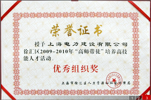 高师带徒组织奖